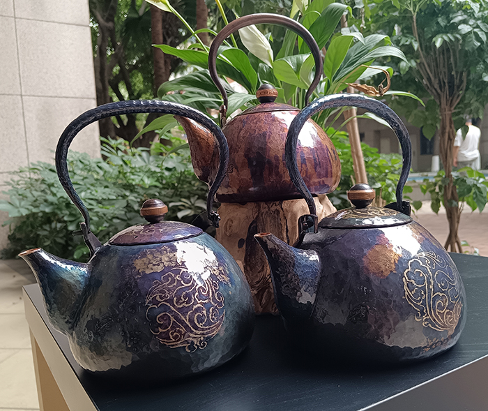 Copper teapot