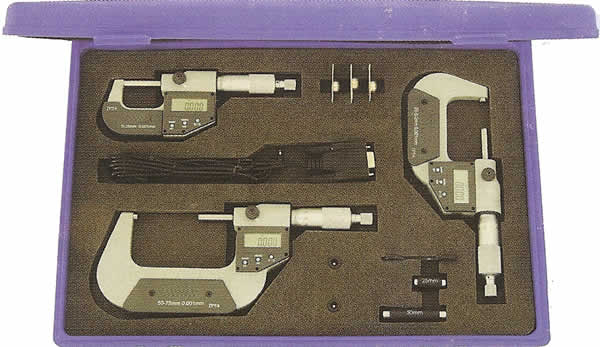 Digital micrometer sets