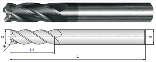 Carbide End Mill for multi-material