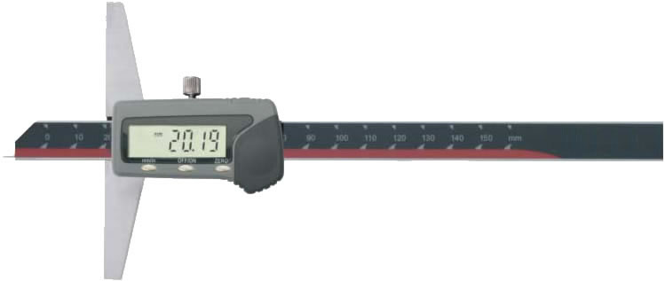Needle digital depth gage