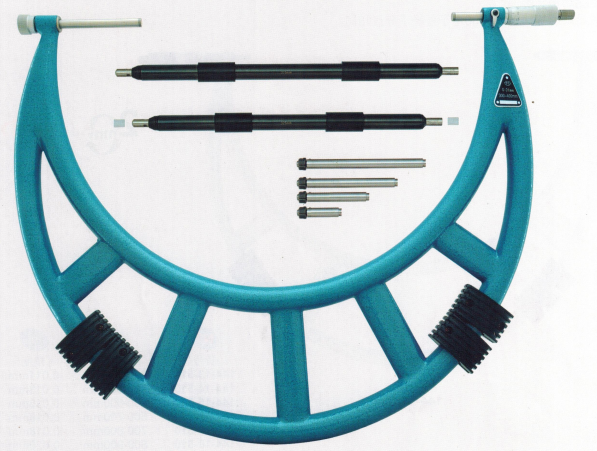 Large Micrometers with Interchangeable Anvils