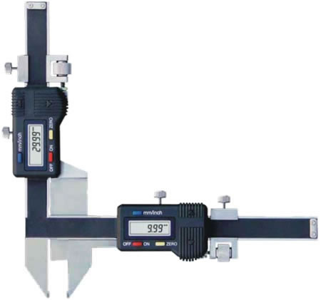 Digital gear tooth calipers