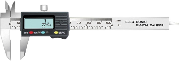 4" Digital fractional caliper