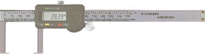 Digital outside groove caliper