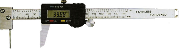 Tube thickness caliper